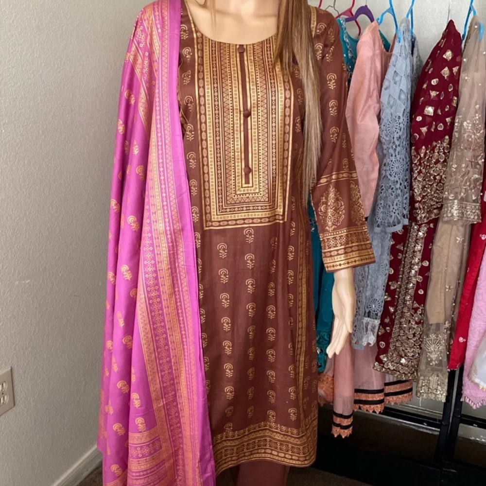 3pc Pakistani dresses indian shalwar kameez